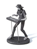 HAUCOZE Musician Statue Music Figurine Gift Home Decor Table Centerpiece Sculpture for Piano Studio Bedroom Polyresin 10 Inch