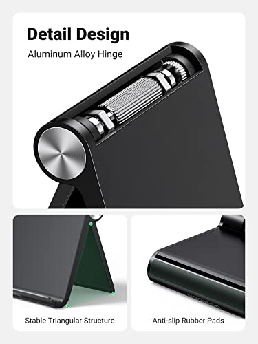 UGREEN Tablet Stand Holder for Desk 2 Pack Stand Compatible with iPad 10.2 11 Inch 9.7 Pro Mini 6 5 4 3, Desktop Portable Phone Holder Adjustable Home Office Accessories, Black and White - color: Multi