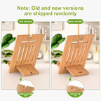 Pezin & Hulin Bamboo Tablet Stand Adjustable, Desktop Cell Phone Stand Holder Dock Compatible with Pad Air/Pro/Mini, E-Reader, Smartphone (Support to 4.7-13" Devices)-Bamboo - color: Large (Bamboo)