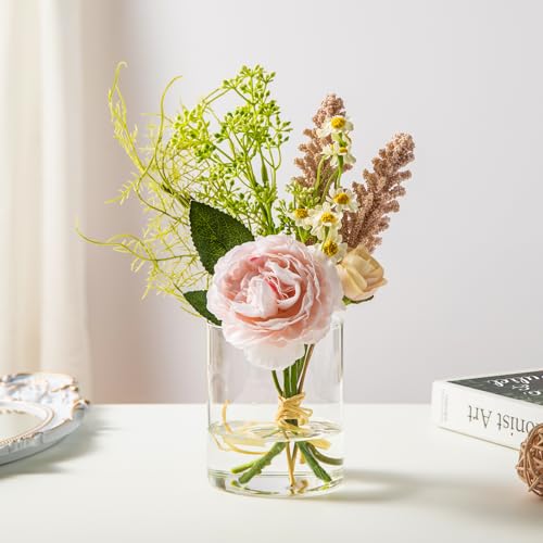 12pcs Glass Cylinder Vases for Centerpieces - 4 Inch Small Flower Vase for Wedding Decorations, Clear Glass Flower Vases Floating Candle Holder for Table Centerpiece Wedding Home Décor - size: 12 Pack 4 Inch