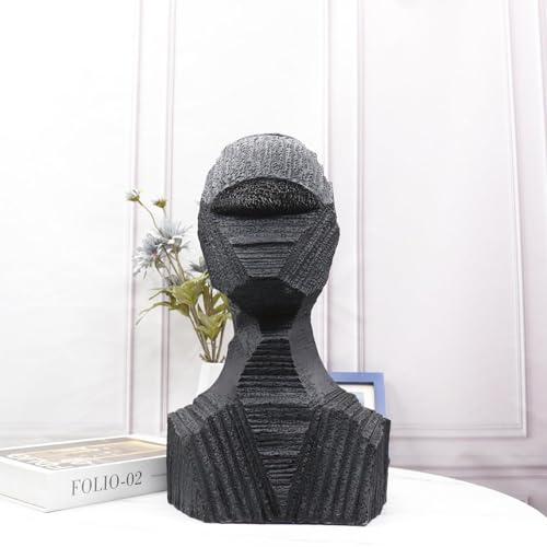 Cool Stuff to Put on Shelves Sculptures Decoration Modern Abstract Art Deco Sculpture Figures Items for Living Room Bedroom Office Table Room Decor Aesthetic(Black E) - color: Black E