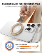 andobil [2026 Premium Leather] Magnetic Phone Grip for MagSafe [Longest Durable] Adjustable Phone Ring Kickstand w/Leather Loop Compatible with MagSafe Accessories&iPhone 17 Air 16 15 Pro Max Greige - color: greige