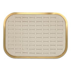 TheDisplayGuys - Aluminum Jewelry Organizer Display Tray - Faux Suede Insert - 76 Ring Holder Slots - Gold/Beige - color: Beige Suede, size: Ring Slots - 76, style: Aluminum - Gold