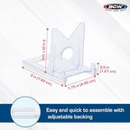 BCW 2-Piece Card Display Stands | Showcase Top Loaders, Magnetics, Screwdowns |Trading Card Display| Card Display Stand | Card Stand | Semi Rigid Card Holder Stand (10 Pack) - color: 10 Pack
