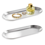Stainless Steel Perfume Tray, Silver, 10" - 2 Pack - color: Silver, size: 10"