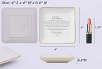 Daughter Gifts from Mom,Dad,Meaningful,Birthday Graduation New Year Christmas Gifts for Daughter,Reminder Present,Motivational Encouraging Present,Ceramic Jewelry Tray Trinket Holder Ring Dish