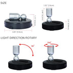HAMVIDNE Spotlight Indoor, Battery Powered Spot Lights with Remote, Plant Uplights, Timer Dimmable Tree Spotlights, Picture Light for Wall Art Display Dartboard Painting Artwork Accent-2Pack - color: Black-Silver