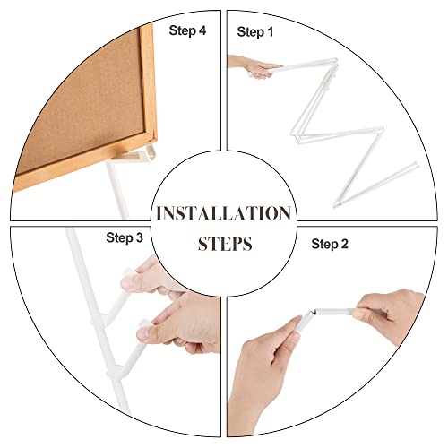 Easel Stand for Wedding Sign & Poster - 63" Display Easels with Adjustable Metal Frame - White - style: White