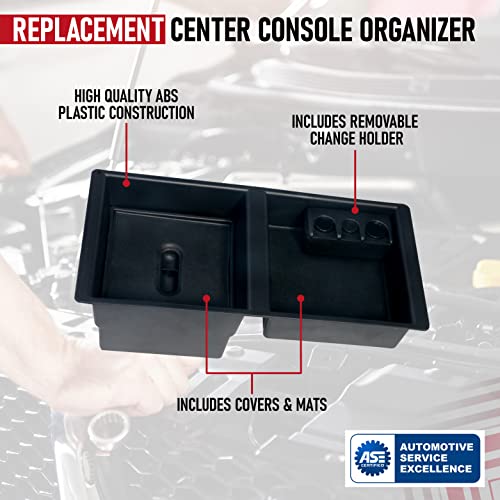 AA Ignition Center Console Organizer Tray - Replaces Part 22817343 - Compatible with Chevy, GMC Vehicles - 2014-2019 Silverado 1500, 2500 HD, Suburban, 3500 HD, Tahoe, Sierra, 2500, Yukon, XL