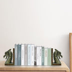 Dragon Bookends for Shelves Set of 2 - Heavy Book Ends Book Supports for Shelves, 4.15 "x 3.25 "x7 Unique Dragon Design Copper（10 Inch） - color: Copper