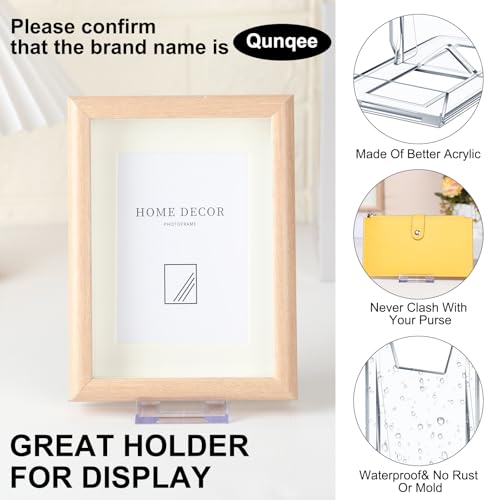 12 Packs Adjustable Purse Display Stand Clear Acrylic Handbag Stand Holder for Wallet Purses Handbag Bag Jewelry Display Organizer for Party Weddings Home Decoration Birthdays