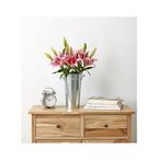 Hosley Set of 3 Galvanized French Bucket Vase with Handles 5" Dia x 9" H Ideal for Farmhouse Dried Floral Arrangements at Home for Weddings Gifts Spa and Aromatherapy Settings O5 - color: Galvanized 6