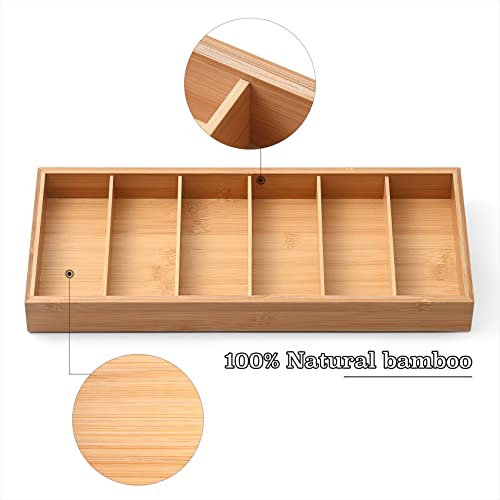 Natural bamboo Glasses Eyeglass Eyewear Sun glasses Sunglasses Box Storage Case Tray Display Showcase Organizer Box - color: Log color