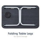 Laptop Bed Tray Table, Laptop Stand, Portable Lap Desks with Foldable Legs, Reading Desk for Sofa Couch Floor - Small - size: Small
