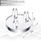 Jetec 8 Pcs Rock Display Stands - 3 Peg Clear Acrylic Easels & Holders for Fossil, Coral, Geodes, Agate