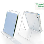Acrylic Book Stand, Book Display Holder 6 x 9, Clear Acrylic Display Easel Transparent Display Stand Holder Tablet Holder for Album, CD, Magazine, Picture, Plate, Artworks, Phone, (2-Pack) - size: 2-Pack (6" x 9")