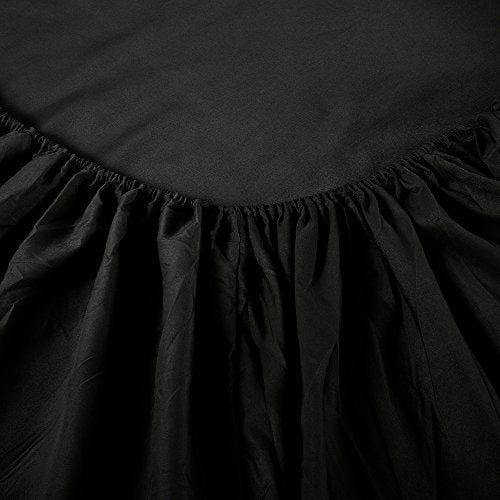 Sfoothome Queen Sheets Set - Black Hotel Luxury 4-Piece Bed Set, Extra Deep Pocket, 1800 Series Bedding Set, Wrinkle & Fade Resistant, Sheet & Pillow Case Set (Queen, Black) - color: Black-4 Pieces, size: Queen