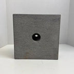 Premium Black Marble Display Base with Center Mount Hole – Polished Stone Pedestal Stand for Sculpture, Statue, Art, Awards, Lamps & Decor (6x6x2) - size: 6x6x2"
