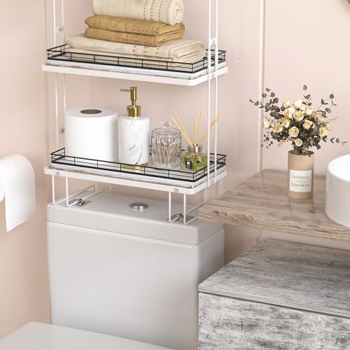 Bathroom Toilet Tank Tray, 13" Wood Toilet Paper Storage Basket Tray Back of Toilet Basket Organizer,Vanity Tray for Perfume Makeup Candle Decor, Black & Farmhouse White - color: Black & Farmhouse White, size: 13" x 6.5" x 1.5"