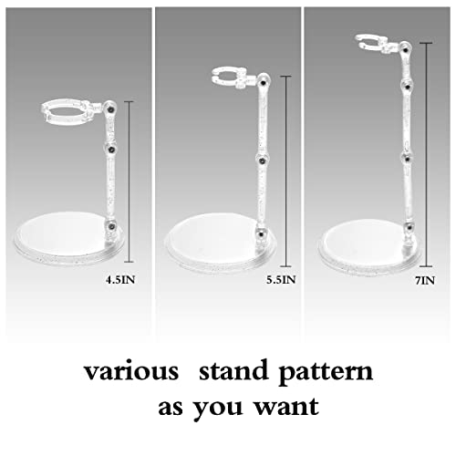 Ddung Doll Stand - Clear Doll Stand For 0.5" To 10" Dolls And Action Figure Stand (3-Pack)