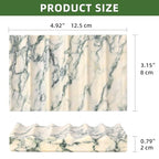 Luxury Marble Soap Dish Tray,Rectangle Stone Marble Soap Tray,Self Draining Soap Holder for Bathroom, Kitchen (Green Texture) - color: Green Texture