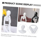Zerodeko Abstract Thinker Sculpture Art Ornament for Home Decor Figure for Living Room Bedroom and Office Decoration