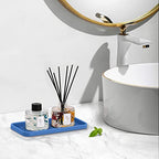 EG-SIPRO Silicone Sponge Holder, Kitchen Sink Organizer Tray, Sponge Caddy Dish Soap Holder, Scrubber, Soap Dispenser, Scouring Pad - color: E-bu, size: 9.3x3.6inch
