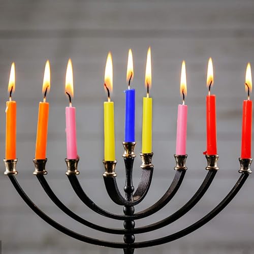 YOROXRG 100 pcs Spells Chime Candles Unscented Assorted Colors Mini Taper Candles | 4" Tall x 1/2" Diameter | Great for Casting Chimes, Rituals, Spells - color: Colors-4" 100