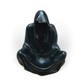 Black Goth Wizard Crystal Ball Stand Sphere Display, Natural Healing Feng Shui Glass Orb Holder Base Statue Decoration, for 30mm-50mm Sphere - style: Black Goth Wizard