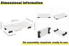 Bathroom Vanity Tray and White Marble Kitchen Soap Tray, Luxurious Small Accessory for Table/Countertop (Black-Rectangle, 8" x 4" x 1") - size: 8" x 4" x 1"
