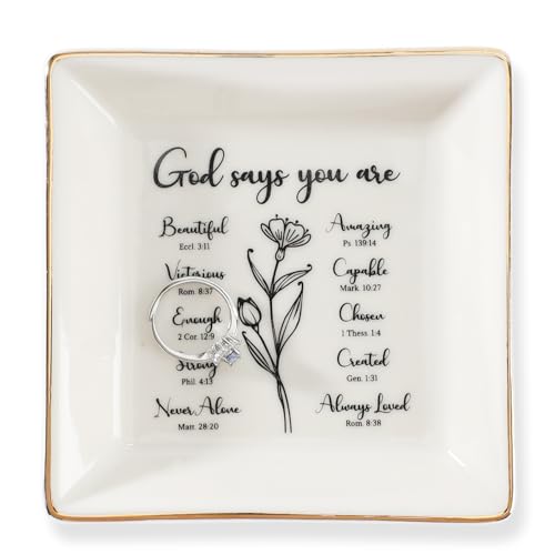HOME SMILE Christian Gifts for Women Christmas Birthday,Inspirational Gifts for Friends, Religious Spiritual Gifts for Her Mom Girl Female Coworker Sister Christian - style: Christian