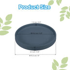 PATIKIL 6 Inch Round Ceramic Plant Saucer, Plant Saucer Tray Flower Planter Drip Tray for Indoors Outdoors Patio Balcony, Dark Blue - color: Dark Blue