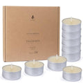 50-Pack Pure Beeswax Tealight Candles in Aluminum Cups - 4-5 Hour Burn Time, Lead-Free Cotton Wick, Natural Unscented Candles，White - color: White