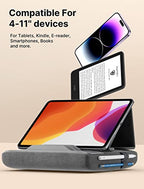 JSAUX Tablet Pillow Stand, Tablet Stand Holder Dock for Lap, Bed and Desk Compatible with iPad Pro 11 10.5 9.7 10.2 Air Mini, Kindle, Tablets, Phones, E-Reader, Books and More 4-10.9'' Devices Grey - color: Grey