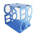 Winterworm Cute Fashion Book Style Nonskid Bookends Art Bookend Home Office Kitchen Book Shelf (Blue) - color: Blue