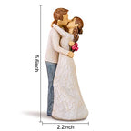 AIDLNS Couple Figurine Gift for Wife - Husband and Wife Hug Statue Hand-Painted Sculpture Romantic Anniversary Birthday Christmas Love Gifts for Girlfriend Boyfriend - color: Couple Figurine