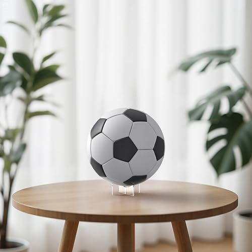 Acrylic Ball Holder 3-Pack, Small Size for Baseball, Softball & Golf Ball; Medium & Large Size for Basketball, Soccer, Volleyball; Horizontal Size for Rugby and Football - style: Medium - 3.54 x 1.3 inch
