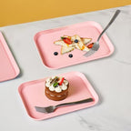 Pink Plastic Serving Platters and Trays,Serving Dishes for Entertaining,Rectangular Platters for Serving Food, Appetizer Serving Trays for Snacks,Charcuterie,Chips,Candy,Fruit,Sushi - color: Tray-s-2pack-pink