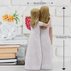 Mom Birthday Gifts from Daughter, Birthday Gift for Mom from Daughter, Valentines Day Gifts for Moms, Sculpted Hand-Painted Figurine - color: White