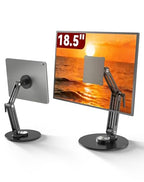 Jakeko Magnetic Portable Monitor Stand 15.6" - up to 16" 18.5 inch Tablet Holder for iPad VESA Mount 75mm for Desk Adjustable Foldable 360° Swivel (Up to 18.5'') - size: Up to 18.5''