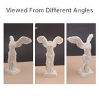 5 Inch Winged Victory of samothrace Statue, Resin White Art Greek & Roman Mythology Classical Goddess Winged Victory Sculpture for Home Decor,Goddess of Victory Samothrace Statue - style: Samothrace Statue