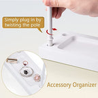 SRIWATANA Jewelry Organizer Stand, Extra Tall Jewelry Display Necklace Holder, Gift Idea (White) - color: white