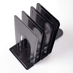 8 Pairs 16 Pieces 8.3 x 5.1 x 6.5 Inch Metal Bookends, KINJOEK Heavy Duty Book Support with Anti Slip Pads for Books, Magazines, DVDs, Perfect for Home, Office, School, Library, Black - size: 8Pairs Black
