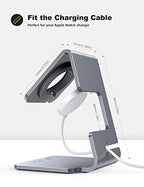 Lamicall Stand Suit for Apple Watch, Charging Stand : Desk Watch Stand Holder Charging Dock Station, Gift Compatible with Apple Watch Series SE 11/10/9/8/7/6/5/4/3/2/1, 44mm/42mm/40mm/38mm - Gary - color: 3-Grey