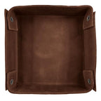 Hide & Drink, Leather Catchall Change Keys Coins Jewels Box Tray Big Storage, Handmade :: Swayze Suede - color: Swayze Suede