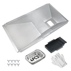Universal Grease Tray with Catch Pan Replacement for Nexgrill 720-0830H 720-0888S 720-0888N, Adjustable Drip Pan for 3/4/5/6 Burner, BBQ Grill Pan for Charbroil, Dyna Glo, Expert, BHG,Expert Gas Grill - color: Sliver Universal