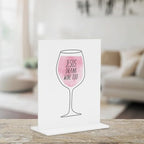 Funny Office Home Decor - Minimalist Acrylic Desk Piece for Office, Room & Lounge, Modern & Durable, 4 × 4.7 Inches
