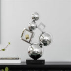 Statue Decorations Luxury Living Room TV Cabinet Wine Cabinet Ornaments Entryway Decorations Metal Crafts Home Decor Object