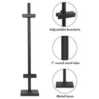 Americanflat Adjustable Tabletop Easel Stand for Picture Frames up to 28" - Ideal Picture Frame Stand to Display Art, Signs, or Photos - Use Easel Stands for Home or Events - Black - size: 28 inch, style: Tabletop Frame Stand