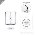 WGV Cylinder Vase, Width 10", Height 10", Clear Wide Large Diameter Flower Glassware, Floral Container, Planter Terrarium for Wedding Party Event, Home Accent Decor, 1 Piece - size: 10"x10"H